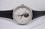 Copy Jaeger-LeCoultre SS White Face Black Leather strap
